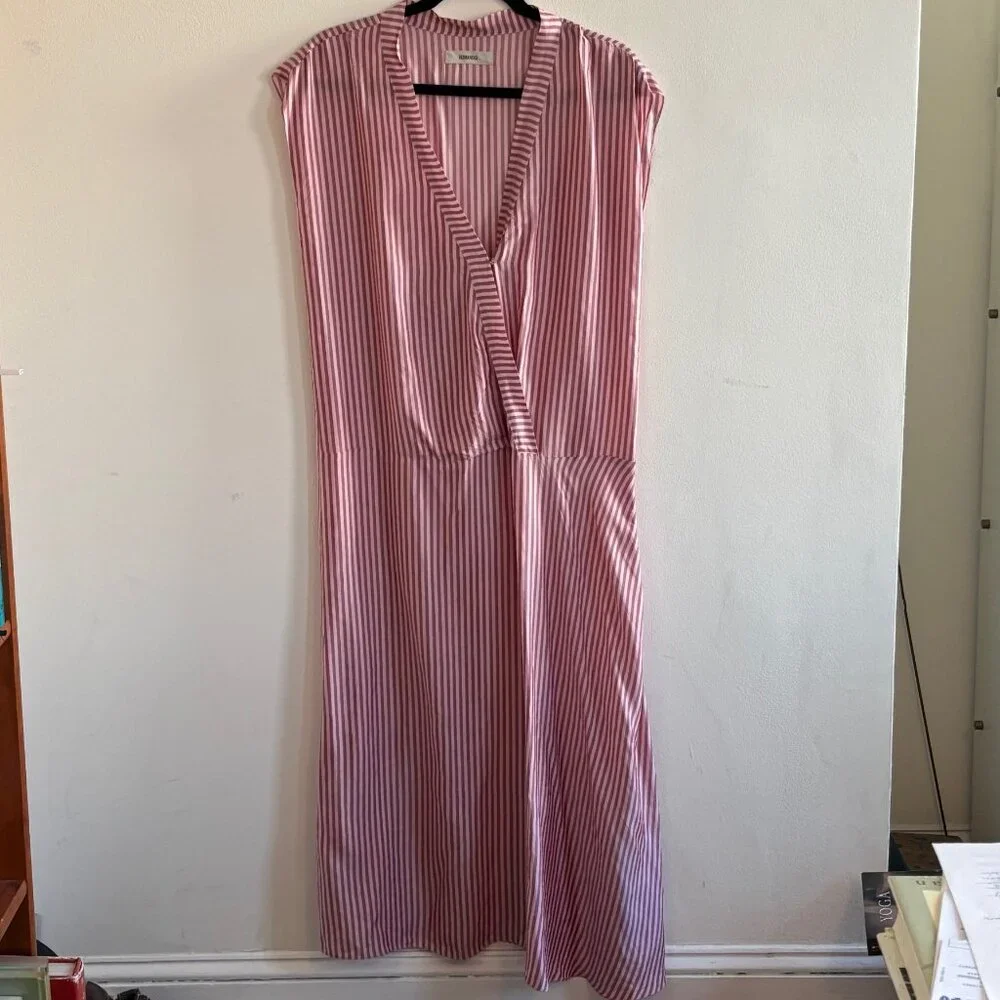 NWOT Humanoid Pink Striped Dress - Size M - Picture 1 of 5